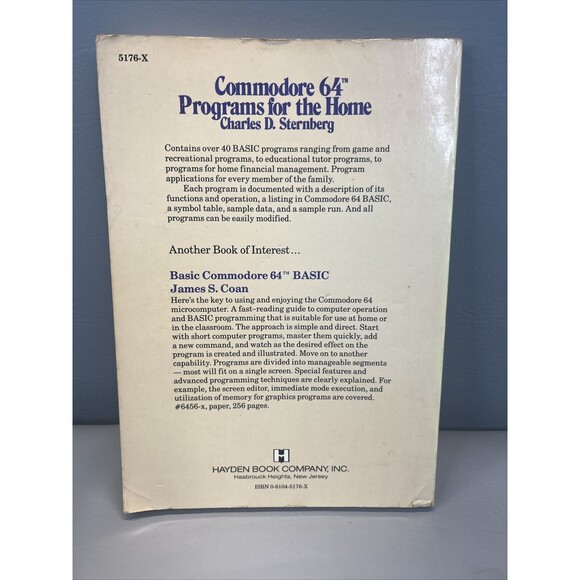 commodore 64 programs for the home Charles D. sternberg Vintage Book 1983 - Picture 3 of 8